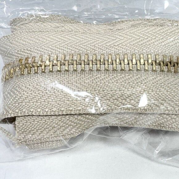 Zipper 1 Yard Merchant 41 Natural Color - Picture 2 of 3